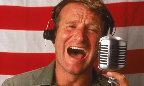 Robin Williams' star-making turn in Good Morning, Vietnam (1987)