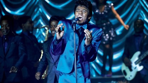 Like a sex machine: Chadwick Boseman stayed in character as James Brown through the Get On Up shoot